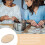 Bamboe dumplinggordijn, decoratieve dumplingtray, bamboe dumplingmat, bamboe dumplinghouder 3