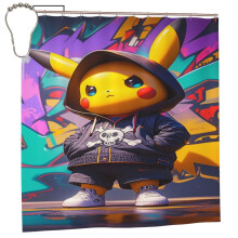 Pokémon dusjforheng 180x180 cm jern