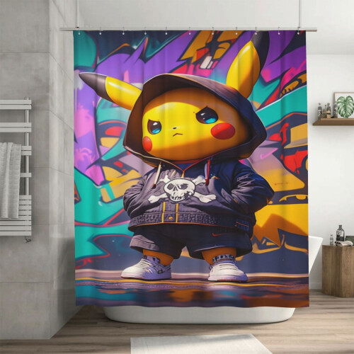 Pokémon dusjforheng 180x180 cm jern 2