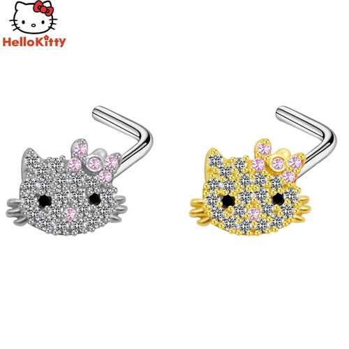 Hello Kitty Καρφίτσα για τον ομφαλό Y2K Μεταλλικό κλιπ μύτης Καρφίτσα χειλιών Sanrio 2