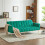 Modern Velvet Sofa Bed – Green, Adjustable 4