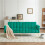 Modern Velvet Sofa Bed – Green, Adjustable 9