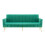 Modern Velvet Sofa Bed – Green, Adjustable 12