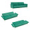 Modern Velvet Sofa Bed – Green, Adjustable 11