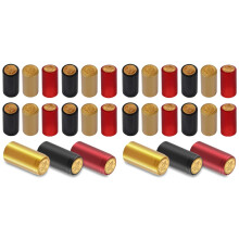 300 Pcs Wine Sealer for Bottles PVC Heat Shrink Capsules Bottle Caps for Wine Making Cellars and Home Use