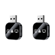 2X 3 In1 Carplay Adapter Carplay Airplay Android Auto USB Dongle Wired Carplay to Wireless Plug and A