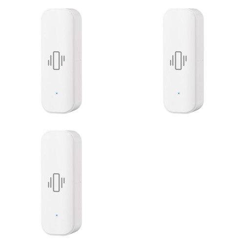 3X Tuya  Vibration Sensor ZigBee Tuya Sensor Monitor App Control Security Protection Zigbee Sensor