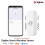 3X Tuya  Vibration Sensor ZigBee Tuya Sensor Monitor App Control Security Protection Zigbee Sensor 3