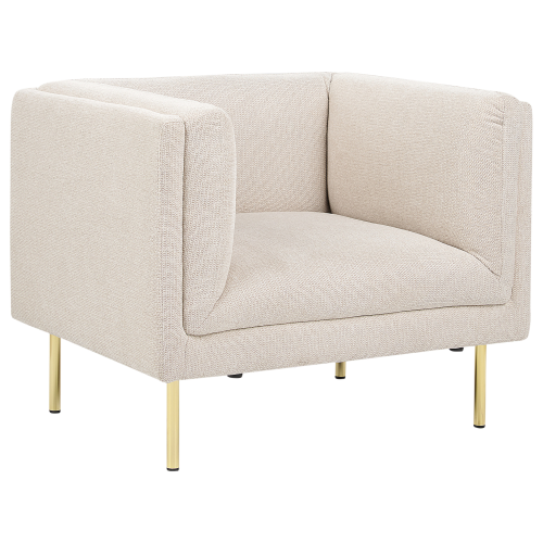 Beliani Armchair MOEN Fabric Beige