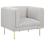 Beliani Armchair MOEN Fabric Light Grey 1