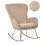 Beliani Rocking Chair ANASET Boucle Sand Beige 1