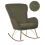 Beliani Rocking Chair ANASET Boucle Dark Green 1