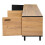Modern Oak & Black TV Stand 180cm 9