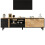Modern Oak & Black TV Stand 180cm 11