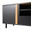 Modern Oak & Black TV Stand 180cm 4