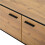 Modern Oak & Black TV Stand 180cm 5
