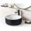 Beliani Countertop Basin CALIG  360 mm Ceramic Black/ White 2
