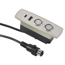 Electric Recliner Controller ABS 2 Button 5 Pin Straight Connectors Electric Sofa Lift Chair Hand Control