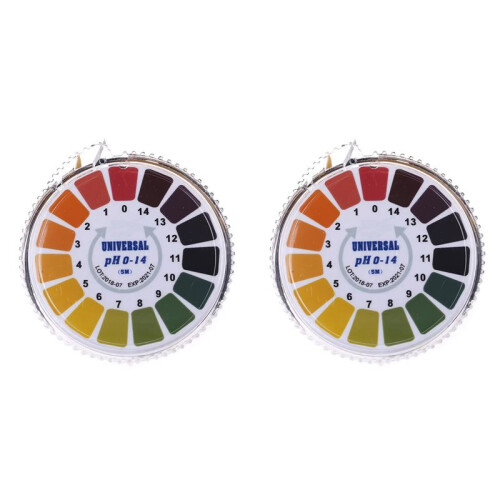 2X 0-14 PH Meter PH Test Strips Alkaline Acid Indicator Meter Test Paper Roll