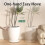 Round Flower Pot Trays with Wheels: Thickened Plastic, Swivel Casters White 1