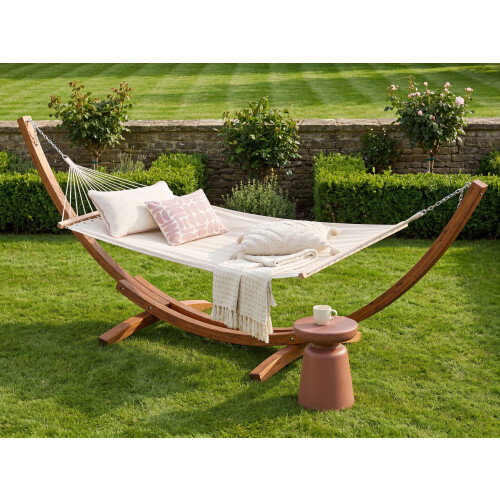 Beliani Hammock TREVISO Cotton Brown 1