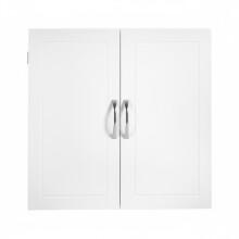 Wall-Mounted Bathroom Storage Cabinet - Wood - Cloud White - Adjustable Shelves