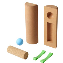 Cork Balance Board 4-in-1 Set for Foot & Ankle, Wobble Board with Blocks