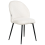 Beliani Set of 2 Dining Chairs ELOY Corduroy Off-White 5