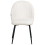 Beliani Set of 2 Dining Chairs ELOY Corduroy Off-White 6