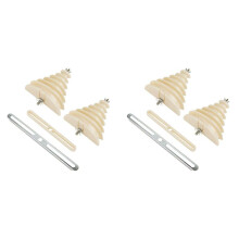 2X 1 Beige 7-Laags Motorreparatiegereedschap met 6 Sleuven Pagodemotorwikkelmal Eenfasig Universeel Micromotorwikkelgereedschap