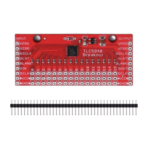 16-Channel TLC5940 PWM-Controlled LED Driver Board I/O Expansion PWM Module for Electronic Projects