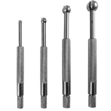 4 Pcs Telescoping Full Round Bore Gauge Set, Small Hole Measurement Tool 1/8"-1/2" Inch/mm