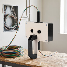 Outil de Câblage Portatif à Tirer, 8 mm, Multifonctionnel, pour Électricien, pour Tuyaux, Espaces Étroits, Murs et Travaux Souterrains, Noir