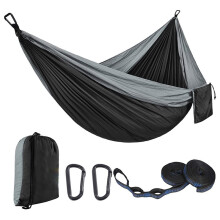 Camping Hammock, 500 Lbs Portable Hammock with Tree Straps, 2-in-1 Double/Single Travel Hammock Tent for Outside/Indoor