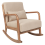 Beliani Rocking Chair SKOVDE Fabric Beige 1