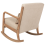 Beliani Rocking Chair SKOVDE Fabric Beige 6
