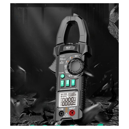 FUYI Digital Clamp Meter Multimeter with Auto-Ranging, Amp Tester, and Inrush Current Detection 1