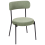 Beliani Set of 2 Dining Chairs ALLISON Boucle Light Green 5