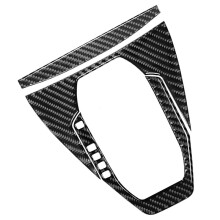Carbon Fiber For Mustang 2024 2025 Car Center Console Automatic Gear Shift Cover Panel Trim Interior Accessories
