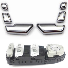 Front Door Window  for - C300 C63 C350E C-Class & Car Zinc Alloy Door  Adjust Button  Cover