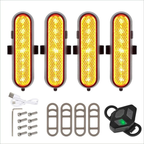Clignotant LED Étanche avec Télécommande pour Trottinette Électrique pour  M365 1S Pro2