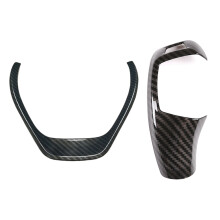 Steering Wheel Cover Trim Car Decoration with Car Right Drive Gear Shift Knob Cover Trim
