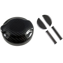 for Cooper F54 F55 F56 JCW F57 Carbon Fiber Door Handle Cover & Dry Carbon Fiber Gas Tank Fuel Tank Cap