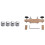 4X Guitar Dome Control Knobs with 1 Set Solid Maple Stainless Steel Guitar Bridge Install Clamp Luthier Tools 1