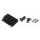 1 Set Black 6 String Fixed Hard Tail Guitar Bridge & 1 Set Electric Guitar Roller String Tree 1