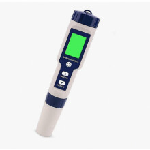 Medidor de pH electrónico 5 en 1 con pantalla LCD, mide pH, TDS, EC, salinidad y temperatura, prueba precisa de la calidad del agua
