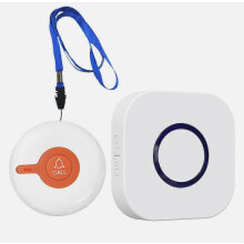 Wireless Emergency Call Button with 2 Receivers, Waterproof SOS Alert for Elderly, Disabled, and Home Safety Monitoring