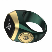 Bague compteur numérique de 22 mm pour le temps de prière, bague Tasbih compatible Bluetooth pour les musulmans