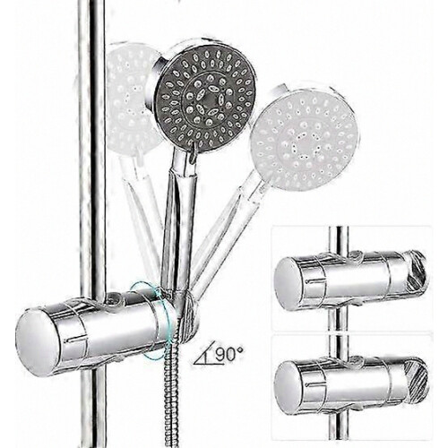 Replaceable Hand Shower Holder, Adjustable 19 to 25 mm Shower Head Bracket, ABS Chrome Finish, Wall Mount Bathroom Acces 1