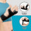 Ulnar Gutter Finger Splint for Pinky and Ring Finger Fractures, Adjustable Metacarpal Support with Soft Padding for Left 4